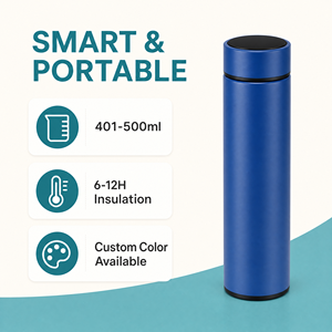 Smart <b>Insulated</b> Gift <b>Cup</b> 304 Stainless Steel 7-Color Intelligent Control Anti-Fall Portable Car & Office Use with Logo Printing - Product Image 5