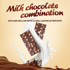 Candy <strong>Chocolate</strong> <strong>Valentine's</strong> Day Hazelnut Solid Compound Biscuit Wholesale Halal Compound Filling Nuts <strong>Chocolate</strong> bar Custom - Product Image 4