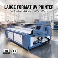 Impresora UV de Formato Grande 1613, 1600x1300mm, Múltiples Cabezales de Impresión Ricoh XP600 I3200 G6, Impresión Rotativa de Cilindros, Directo de Fábrica