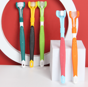 Cepillo de Dientes para Mascotas de 3 Lados, Cepillo de Dientes para Perros, Elimina el <span class=keywords><strong>Mal</strong></span> <span class=keywords><strong>Aliento</strong></span>, Limpia el Sarro, Cuidado Dental para Mascotas, Limpieza Bucal para <span class=keywords><strong>Gatos</strong></span> - Product Image 3