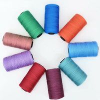 Fil à tricoter à la main en polypropylène 1,5 mm, 100g/rouleau, respirant, confortable, haute ténacité, effet soie glacée, teint, pour l'été