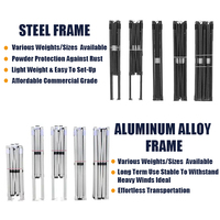 Tente pliante professionnelle robuste 10x10 avec cadre en aluminium imperméable, logo personnalisé, couverture de gazebo, pour salon professionnel commercial