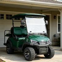 Voiturette de golf électrique Rainbow 72V Lithium 4 places 5kW, couleur assortie, rangement supplémentaire, certifiée DOT pour les États-Unis