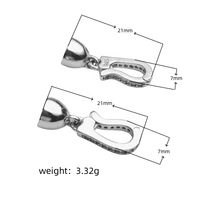 Résultats de bijoux u forme bricolage double extrémité clip fermoir connecteur 14k gros 925 fermoirs à bascule en argent sterling pour collier de perles