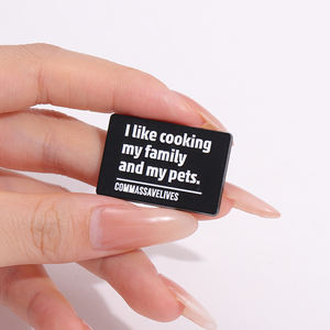 Pin de Esmalte con Frase Personalizada 'Me Gusta Cocinar', para Familiares y <span class=keywords><strong>Mascotas</strong></span>, Broche, Insignia para Mochila, Joyería, Regalos para Amigos - Product Image 4