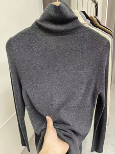 Hot Sale Korean Wool Blended Knitwear Casual Blank Soft Knitted Sweater Basic Turtleneck Sweaters Women's <strong>Woolen</strong> <strong>Top</strong> - Product Image 6