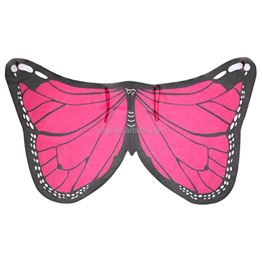 F48 Nylon Polyester Pretend Play Fairy Costumes Butterfly Wing For Children Cosplay Party