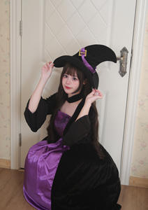 Costume da Strega di Halloween per Donna - Abito e Cappello da Strega Gotica per Cosplay TV e Cinema, Outfit per Feste e Spettacoli, Vendita all'Ingrosso - Product Image 6