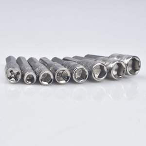 <b>Multi</b> Functional <b>Socket</b> Set 1/4 In Chrome Vanadium Steel Nickel Plated Magnetic Hand Tool Kit 8 Piece - Product Image 1