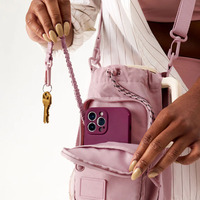 Bouteille d'eau de sport imperméable avec logo personnalisé, sac magnétique à bandoulière pour bouteille d'eau de sport, en rose Atlas