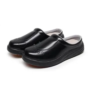 Verão impermeável Unisex lazer homens Sliders respirável óleo resistente não-deslizamento profissional homens cozinha chef tamancos sapatos