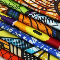 Cire de tissu africain Ankara en polyester imprimé doux de qualité supérieure pour le matériel de vêtements