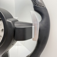 Volant en cuir semi-perforé personnalisé avec fibre de carbone pour F10 F20 F30 F32 F36 M3 F80 M4 F82 M2 F87 X5 E70 E71 E90 E92