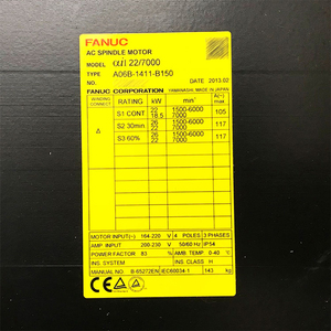 Nuevo Motor de Husillo Original FANUC A06B-1411-B150 - Product Image 2