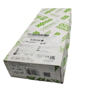 2002-1304 WAGOS Bloc de jonction traversant 3 conducteurs 2,5 mm² bleu pour rail DIN 35x15 et 35x7,5 à enfoncement WAGOS 2002-1304