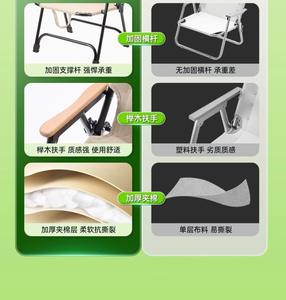 Silla Plegable Ligera para Exteriores, Muebles Duraderos para Camping, Moderna Silla de Ocio de Acero al Carbono y Tela Oxford para Gimnasio y Parque - Product Image 5