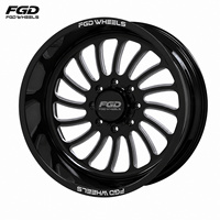 Jantes en aluminium forgé noir FGD Super Single 20 22 24 26 28 30 pouces PCD 8X180 8X170 6X139.7 pour Ram 1500/2500/3500 Ford F350