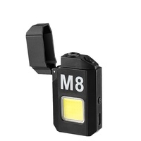 Campinglampe mit großer Reichweite, aufladbar, für Outdoor, Wartung, Notfälle, wasserdicht, Schlüsselanhänger-Lampe, LED-Taschenlampe, Feuerzeug