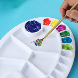 Herramienta de dibujo colorida para niños, paleta de acuarela de plástico para pintura de acuarela - Product Image 6