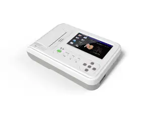 Liên Hệ CE ECG600G Kỹ Thuật Số ECG Máy 3 6 Kênh 12 Dẫn EKG Màu LCD Khẩn Cấp Ecg