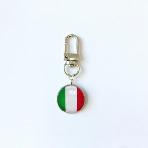 Großhandel Kleine Waren Schlüsselanhänger Fußball-Anhänger Länderflaggen-Design Runde Form Edelstahl Geschenk Hängende Verzierung - Product Image 6