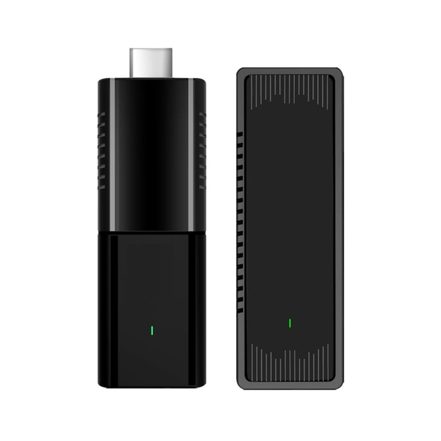 WF Factory Outlet Hot Commercial Stick Android Usb Tv Stick 4k with 2.4g Voice Tv Remote Control