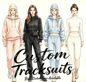 Conjunto Deportivo de Invierno para Mujer, Diseño Personalizado OEM, Bloques de Color en Felpa, Cálido y Térmico, Paneles en Contraste, Cintura Alta - Product Image 1