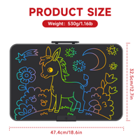 Tablette graphique HX Factory avec stylet, bloc-notes numérique, tablette d'écriture LCD, tablette d'écriture LCD 22 pouces