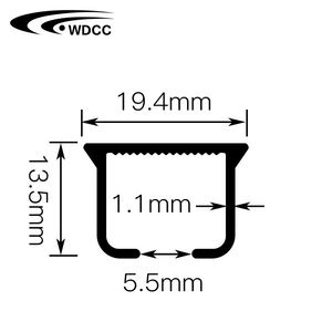 Riel de cortina moderno Foshan Ripple Fold S Fold Wave para cortinas y guías de cortinas - Product Image 6