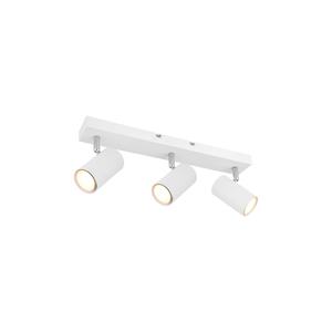 Barre d'alimentation électrique blanche 3xGU10 25W, idéale pour l'éclairage décoratif et d'ambiance dans les foyers et les bureaux. - Product Image 1