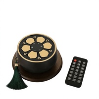 Haut-parleur de méditation pour cérémonie du thé et encens, avec minuterie, télécommande, écran d'affichage, aromathérapie et prise en charge USB/carte TF
