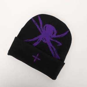 Bonnet tricoté hexagonal pour hommes en acrylique pur Style d'image imprimé numérique pour la chaleur extérieure d'automne d'hiver - Product Image 2