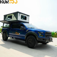 Huntoo Carpa de Techo Rígida Desplegable Smart Cap para Camioneta, Toldo Superior para Caja de Camioneta, Camper Desplegable para Chevrolet Silverado 1500 2021