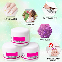Perlengkapan Latihan Kuku Akrilik Profesional 58pcs 42 Warna dengan Lampu UV, Bor, Glitter, Set Latihan Kuku Tangan untuk Pemula, Penggunaan DIY