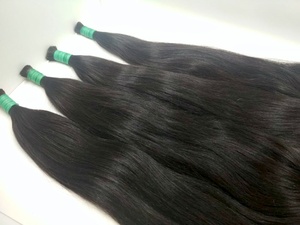 Vente en gros en vrac Extensions de cheveux Remy brésiliens vierges 100% Cheveux raides noirs naturels disponibles en 20 28 8 pouces - Product Image 6