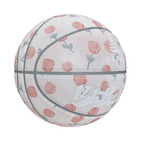 Taille 7 Entraînement en salle Logo personnalisable Basketball en peluche Mini ballon en caoutchouc personnalisé avec cuir microfibre pour enfants adultes