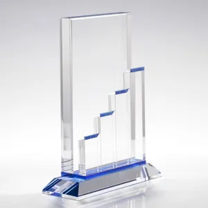 Individuelle Step Up Teamarbeit Crystal Trophy Award handgefertigtes personalisiertes einzigartiges Geschäftsgeschenk
