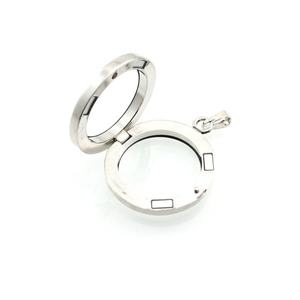 DIY memoria medallón flotante de aleación de vidrio templado de pequeños encantos lindo pequeña imagen 30mm medallón colgante de cristal NO collar - Product Image 3