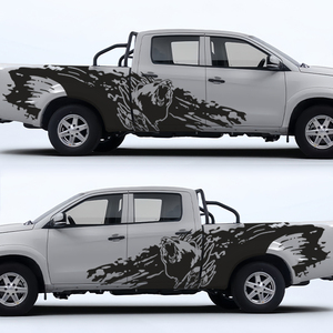 Autocollants de protection de carrosserie en vinyle imperméables personnalisés, design Hellcat, pour jupes latérales de véhicules, voitures et camionnettes - Product Image 3