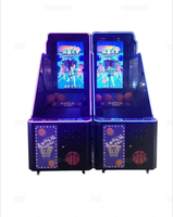 Console de jeu d'arcade électronique pour adultes, machine de basket-ball vidéo LCD 55 pouces, à monnayeur, en métal, avec jeu de basket-ball simulé