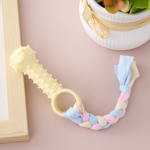 Jouets molaires pour animaux de compagnie nettoyage des dents corde en coton résistance aux morsures soulage l'ennui petit chiot chien barre d'os jouet à mâcher interactif - Product Image 3
