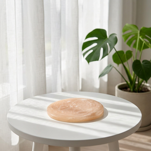 Assiette décorative de luxe en résine écologique polie avec motif personnalisé pour les fêtes - Product Image 1
