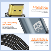 HD 4K A051 Typ-C zu HDMI Adapterkabel Kompatibel für Heim und Büro Video-Streaming Präsentationen Gaming USB-C zu HDMI Kabel