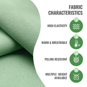 Tissu jersey brossé DBP durable, tissu polyester double brossé pour la production de vêtements - Product Image 2