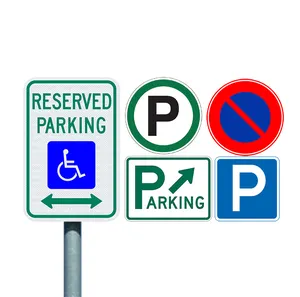 Özelleştirilmiş geçici alüminyum handikap park yasağı tabela standı müşteri rezerve otopark işareti alüminyum tabela özel