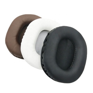 Almohadillas para los oídos <span class=keywords><strong>ATH</strong></span> M10 M20 M30 M35 M40 M45 <span class=keywords><strong>M50</strong></span> Pro5, almohadillas ovaladas con reducción de ruido, Funda de cuero PU, almohadillas de espuma de repuesto para los oídos - Product Image 6