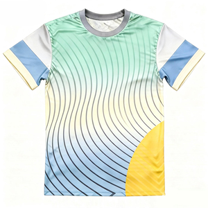 เสื้อยืดกีฬาสีฟ้าอ่อนไร้ตะเข็บน้ำหนักเบา แขนสั้น ยืดหยุ่นสูง เหมาะสำหรับแบดมินตันและฟิตเนส - Product Image 4