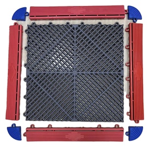 40*40*1.8cm PP Interlocking Click Grille Soft Amovible Plastique Carreaux <span class=keywords><strong>de</strong></span> <span class=keywords><strong>sol</strong></span> <span class=keywords><strong>de</strong></span> garage <span class=keywords><strong>pour</strong></span> voiture Washroom Workshop Floor - Product Image 1