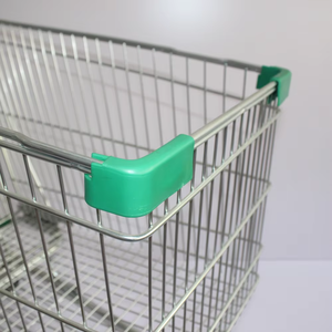 Keranjang belanja gaya Amerika 180L logam toko ritel keranjang belanja besar troli belanja Supermarket - Product Image 4