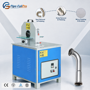 Máquina Pulidora de Tubos Curvos, Máquina Hidráulica Automática para Pulir y Rectificar Tubos de Acero, Redondos y Cuadrados, Eliminación de Óxido - Product Image 1